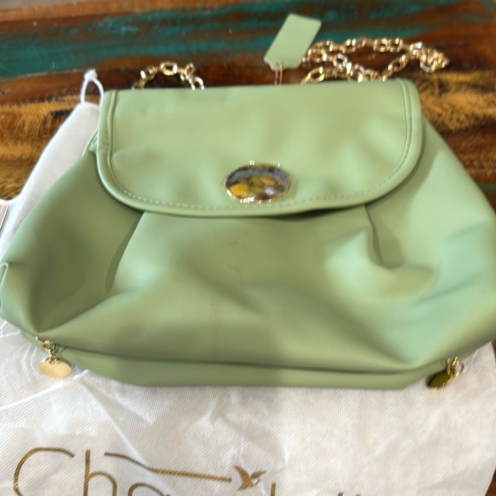 Chandelier Travel toiletries green bag